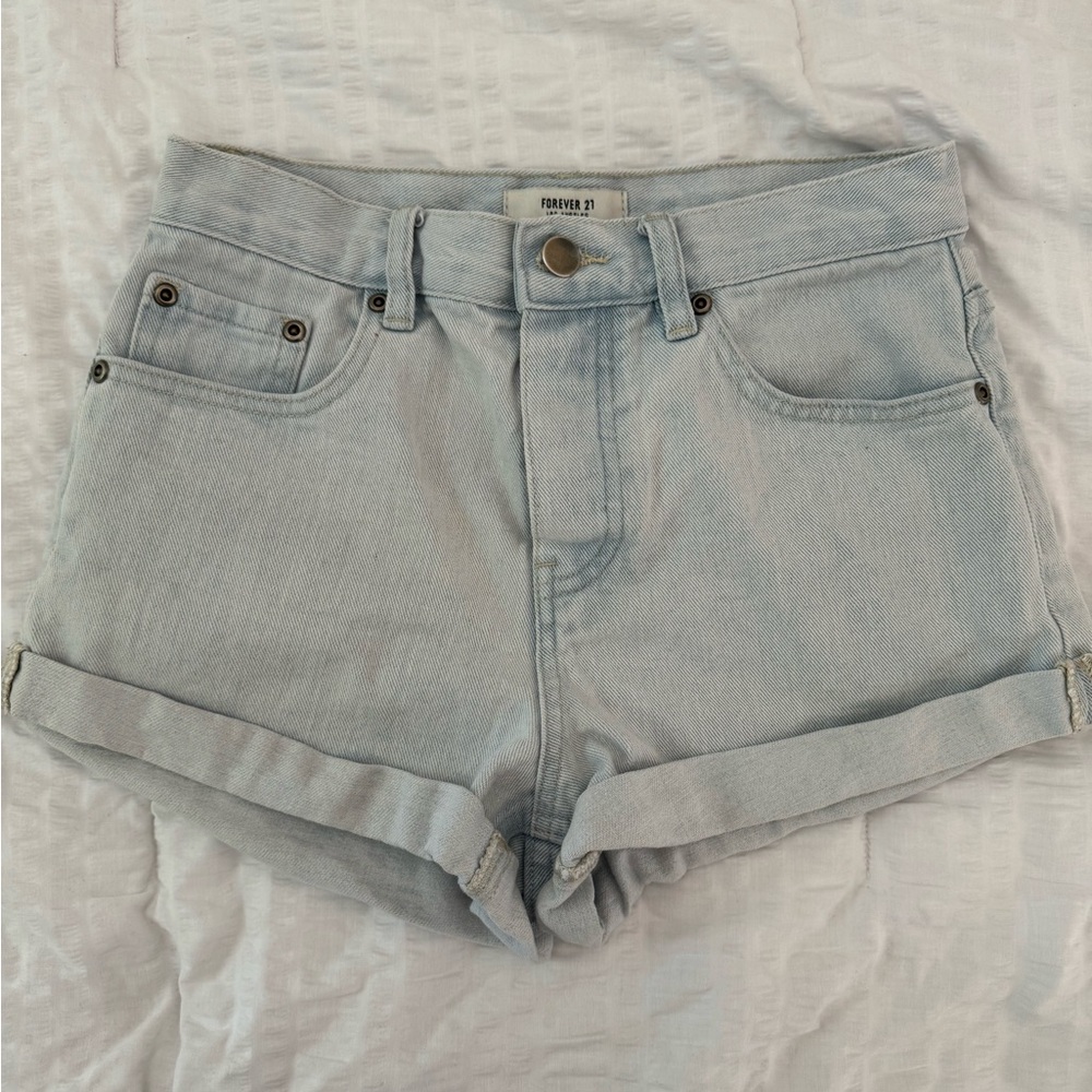 Forever 21 high waisted denim shorts